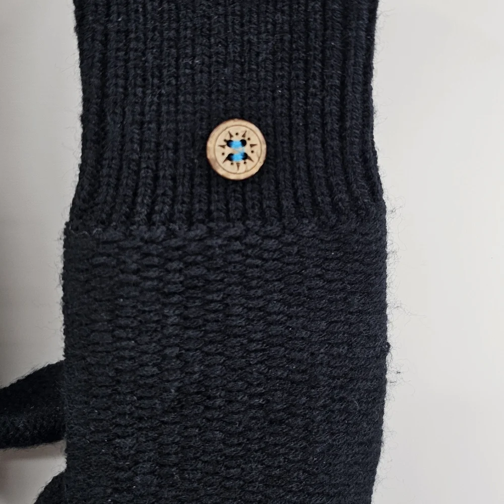 Pistil Black Mittens